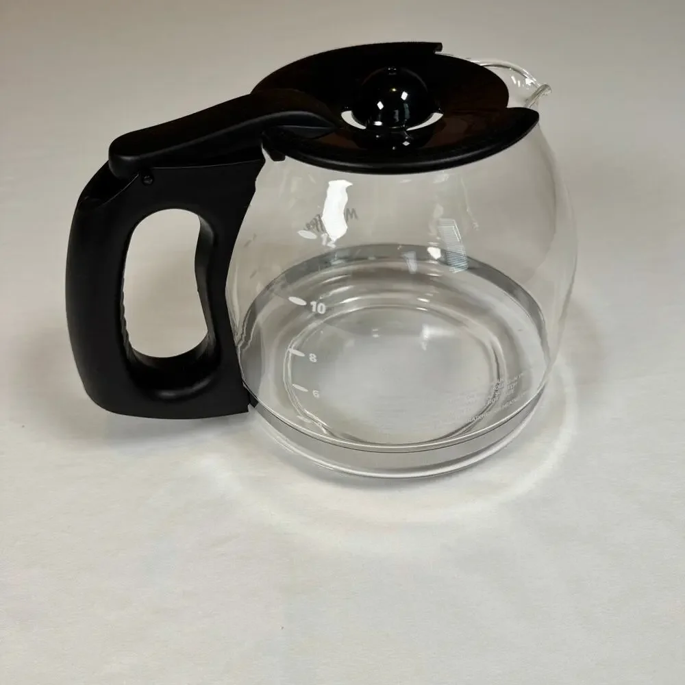 Mr. Coffee 12 Cup Replacement Carafe Glass Black PLD12-1 BVMC-SJ Coffee Pot EUC